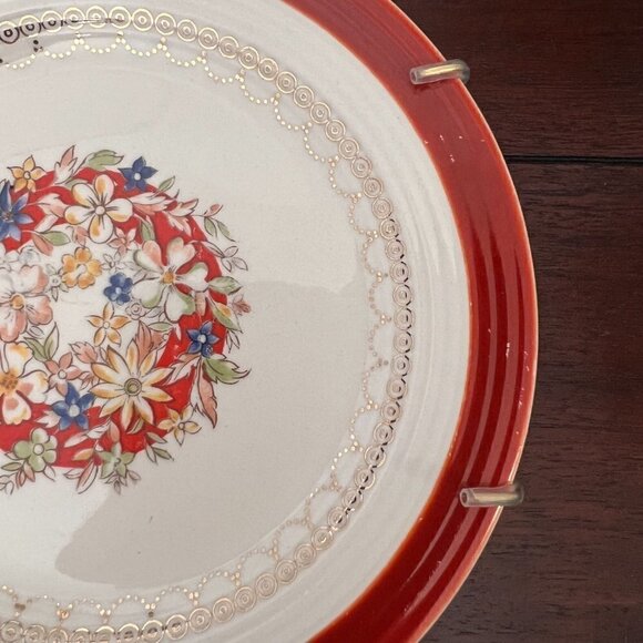 Vintage Leigh Ware Gold Warranted 22k Cookie Display Plate - Picture 6 of 8